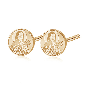 Pair of Saint Theresa Stud Earrings