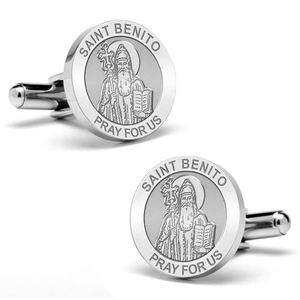 Saint Benito Stainless Steel Cufflinks