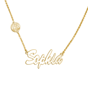Saint Anne Custom Name Necklace