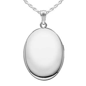 Plain Oval Photo Locket