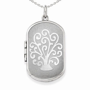Tree of Life Dog Tag Photo Locket