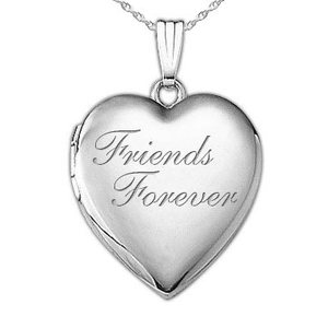 Friends Forever Heart Photo Locket