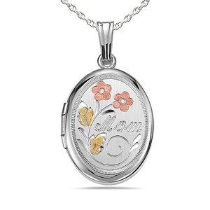 Mom Oval Photo Locket