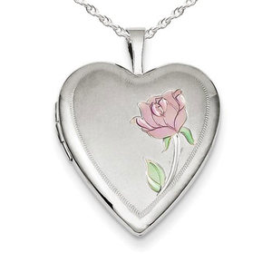 Flower Heart Photo Locket