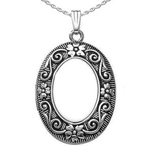 Antique Oval Photo Locket