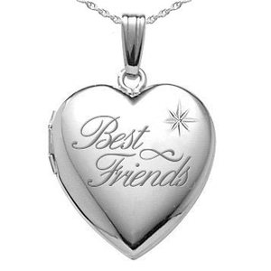 Best Friends Heart Photo Locket