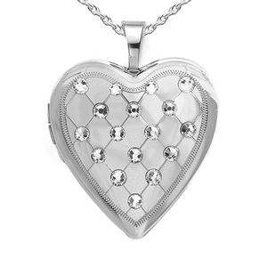 Swarovski Crystal Heart Photo Locket