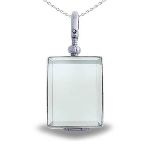 Glass Rectangle Photo Locket