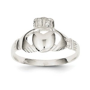Ladies or Children Sterling Silver Claddagh Ring