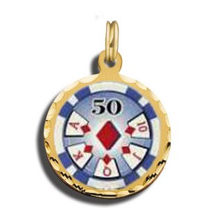  50 Poker Chip Charm