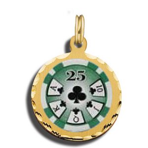  25 Poker Chip Charm