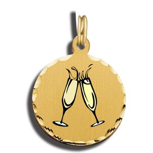 Champagne Glasses Charm