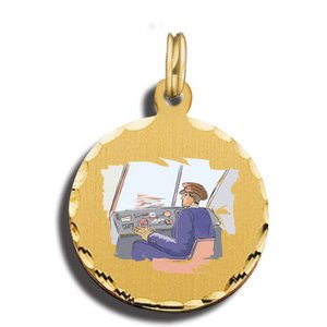 Airplane Pilot Charm