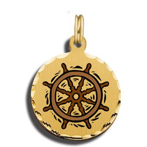 Sailboat Wheel Charm
