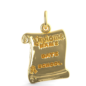 School Opened Diploma Charm