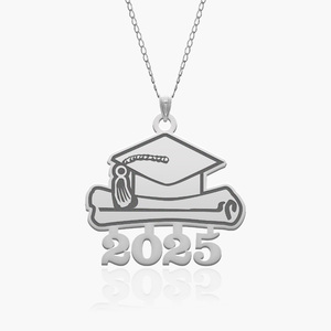 Graduation Cap 2025 w Diploma Pendant