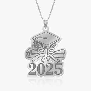Graduation Cap 2025 w Diploma Pendant