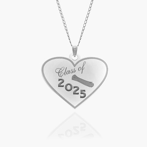 25  Graduation Heart Charm or Pendant