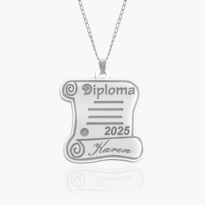 25  Personalized Graduation Diploma Pendant