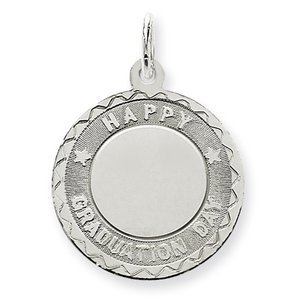 Happy Graduation Day Engravable Pendant Charm