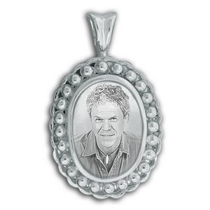 Oval Cremation   Hair Locket w  Clear Front