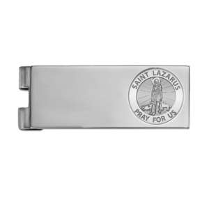 Stainless Steel Engravable Saint Lazarus Money Clip