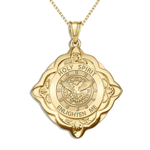 Holy Spirit Cathedral Round Religious Medal   EXCLUSIVE 