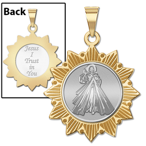 Divine Mercy Two Tone Double Sided Sun Border  EXCLUSIVE 