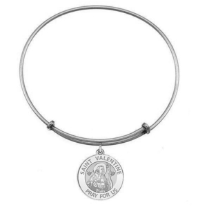 Expandable Bracelet W  Saint Valentine Charm