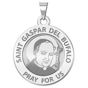 Saint Gaspar del Bufalo Round Religious Medal    EXCLUSIVE 