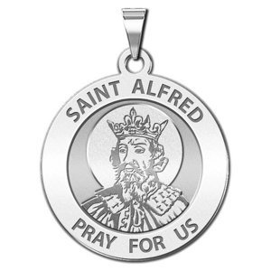 Saint Alfred Round Religious Medal  EXCLUSIVE 