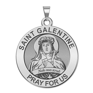 Saint Galentine Round Religious Medal  EXCLUSIVE 