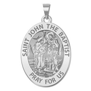 Saint John the Baptist Religious Medal  EXCLUSIVE 