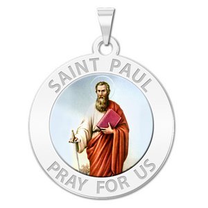 Saint Paul Religious Medal  Color EXCLUSIVE 