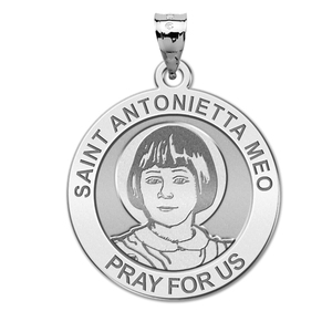 Saint Antonietta Meo Round Religious Medal