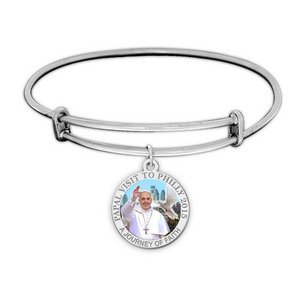 Pope Francis Color Expandable Bracelet W  Papal Visit Philadelphia 2015