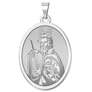 Moses OVAL Religious Medal   EXCLUSIVE 