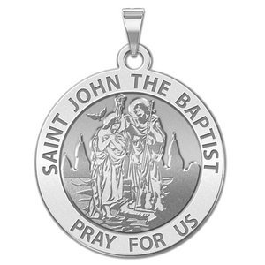 Saint John the Baptist Religious Medal  EXCLUSIVE 