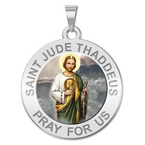 Saint Jude Religious Medal   Color EXCLUSIVE 