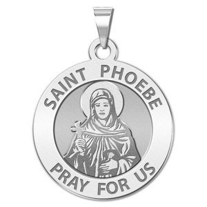 Saint Phoebe Religious Medal  Round EXCLUSIVE 
