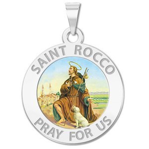 Saint Rocco Religious Medal  EXCLUSIVE 
