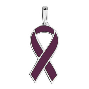 Awareness Ribbon Burgundy Color Charm