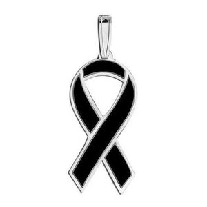 Awareness Ribbon Black Color Charm