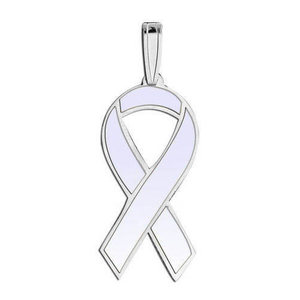 Awareness Ribbon Lavender Color Charm