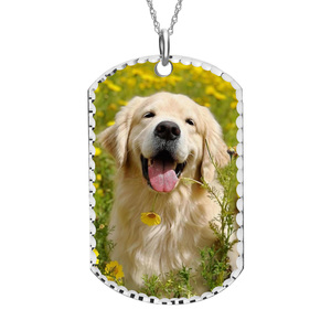 Photo Engraved Dog Tag Pendant