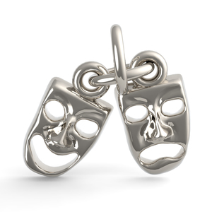 Comedy And Tragedy Mask Accent Charm