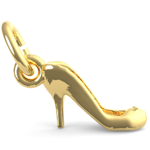 High Heel Shoe Accent Charm