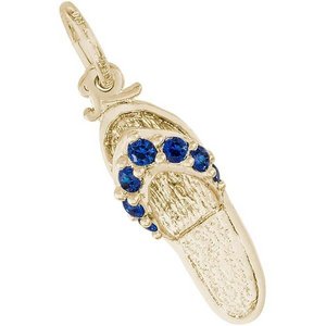 SANDAL   BLUE SAPPHIRE ENGRAVABLE