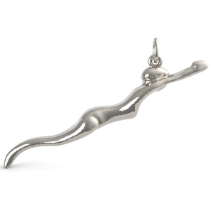 Diving Female Swimmer Charm 0786 