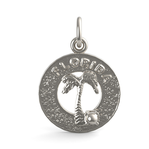Small Florida Palm Tree Ring Charm